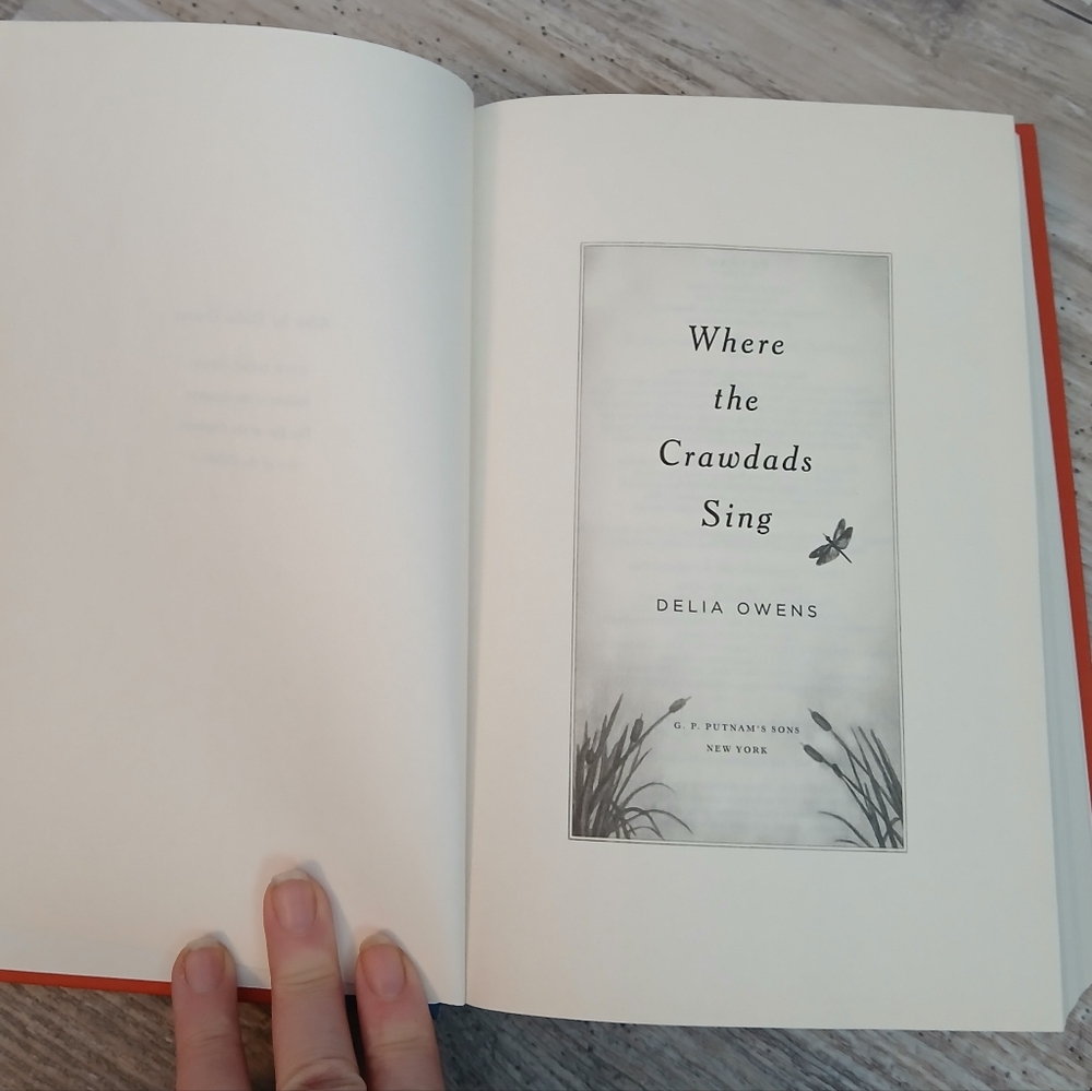 Where the Crawdads Sing Hardcover Book Delia Owens *NO Dust Jacket*
